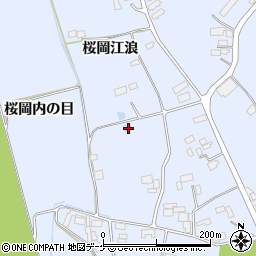 宮城県登米市米山町桜岡江浪118-4周辺の地図