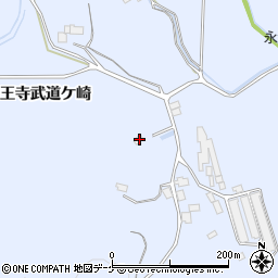 宮城県登米市米山町善王寺武道ケ崎54周辺の地図