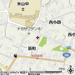 宮城県登米市米山町西野新町55周辺の地図