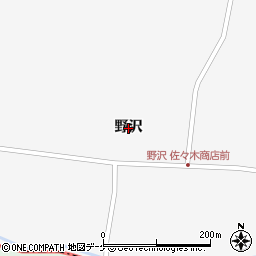 宮城県栗原市瀬峰（野沢）周辺の地図