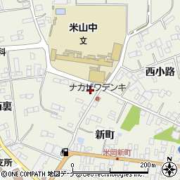 宮城県登米市米山町西野新町73周辺の地図