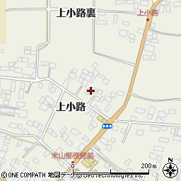 宮城県登米市米山町西野上小路周辺の地図