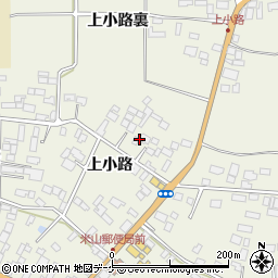 宮城県登米市米山町西野（上小路）周辺の地図