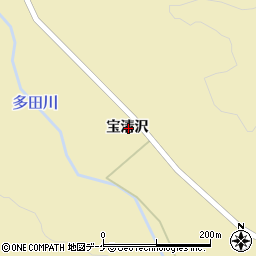 宮城県加美郡加美町上多田川宝清沢周辺の地図