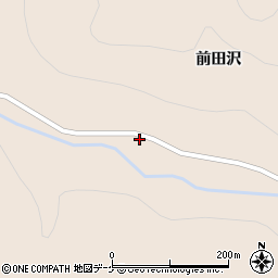 宮城県登米市津山町横山前田沢152周辺の地図