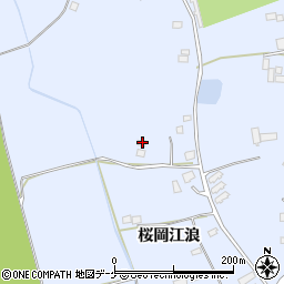 宮城県登米市米山町桜岡江浪83-3周辺の地図