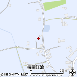 宮城県登米市米山町桜岡江浪19周辺の地図