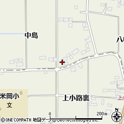宮城県登米市米山町西野中島周辺の地図