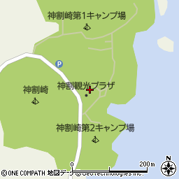 神割崎キャンプ場周辺の地図