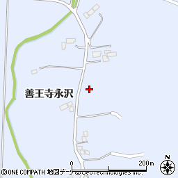 宮城県登米市米山町善王寺永沢周辺の地図