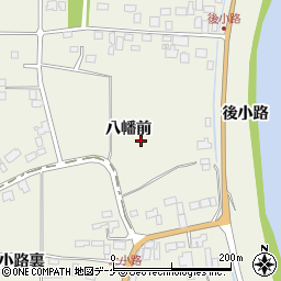 宮城県登米市米山町西野（八幡前）周辺の地図