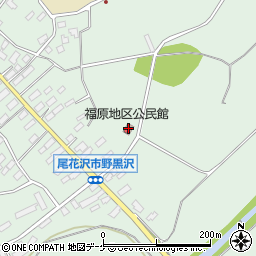 福原地区公民館周辺の地図