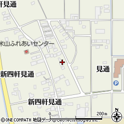 宮城県登米市米山町西野（見通）周辺の地図
