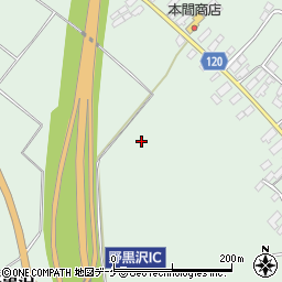 山形県尾花沢市野黒沢周辺の地図