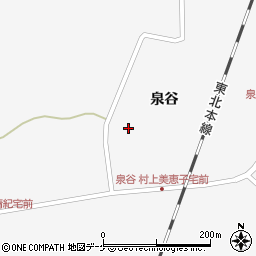 宮城県栗原市瀬峰泉谷102-1周辺の地図