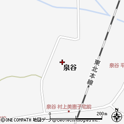 宮城県栗原市瀬峰泉谷114-1周辺の地図