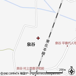 宮城県栗原市瀬峰泉谷122-3周辺の地図