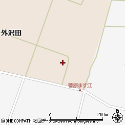 宮城県栗原市高清水外沢田167周辺の地図