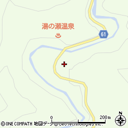 山形県鶴岡市戸沢上川内周辺の地図