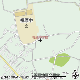 福原中学校周辺の地図