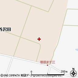 宮城県栗原市高清水外沢田166周辺の地図