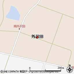 宮城県栗原市高清水（外沢田）周辺の地図