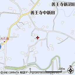 宮城県登米市米山町善王寺中新田周辺の地図
