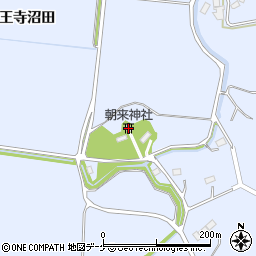 朝来神社周辺の地図