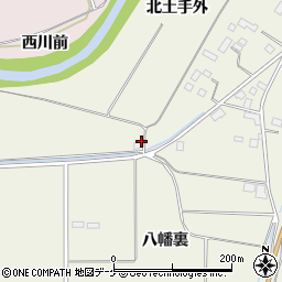宮城県登米市米山町西野八幡裏周辺の地図