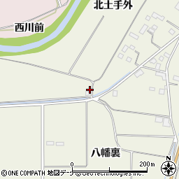 宮城県登米市米山町西野（八幡裏）周辺の地図