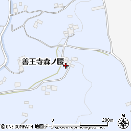 宮城県登米市米山町善王寺森ノ腰周辺の地図