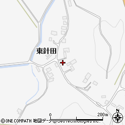 宮城県登米市登米町小島東針田周辺の地図