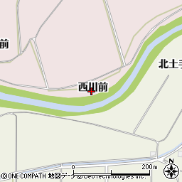 宮城県登米市南方町（西川前）周辺の地図