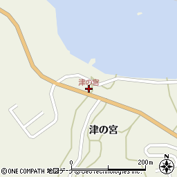 津の宮周辺の地図