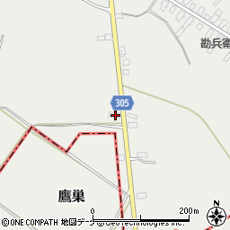 山形県尾花沢市芦沢1321-2周辺の地図