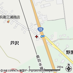 山形県尾花沢市芦沢3-9周辺の地図