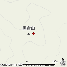 黒倉山周辺の地図