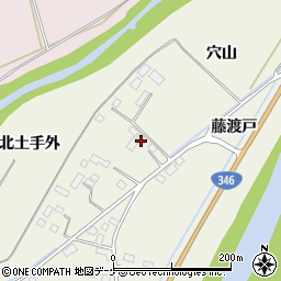 宮城県登米市米山町西野藤渡戸周辺の地図