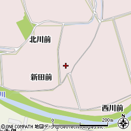 宮城県登米市南方町新田前周辺の地図