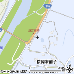 宮城県登米市米山町桜岡峯前子105周辺の地図