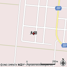 宮城県登米市南方町太田周辺の地図