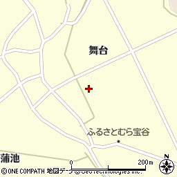 山形県鶴岡市宝谷舞台185周辺の地図