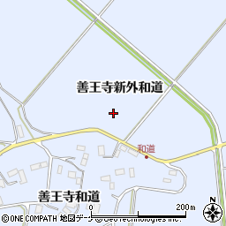 宮城県登米市米山町善王寺外和道周辺の地図