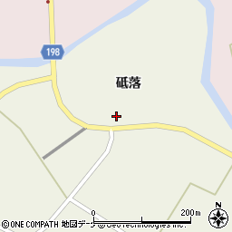 宮城県登米市米山町西野砥落周辺の地図
