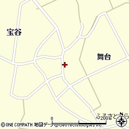 山形県鶴岡市宝谷舞台周辺の地図