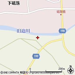 宮城県登米市米山町西野西砥落周辺の地図