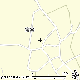 山形県鶴岡市宝谷菖蒲池周辺の地図