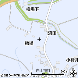宮城県登米市米山町櫓場周辺の地図