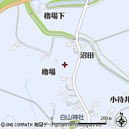 宮城県登米市米山町（櫓場）周辺の地図