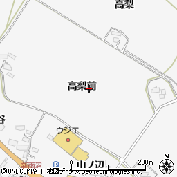 宮城県大崎市岩出山下野目高梨前周辺の地図